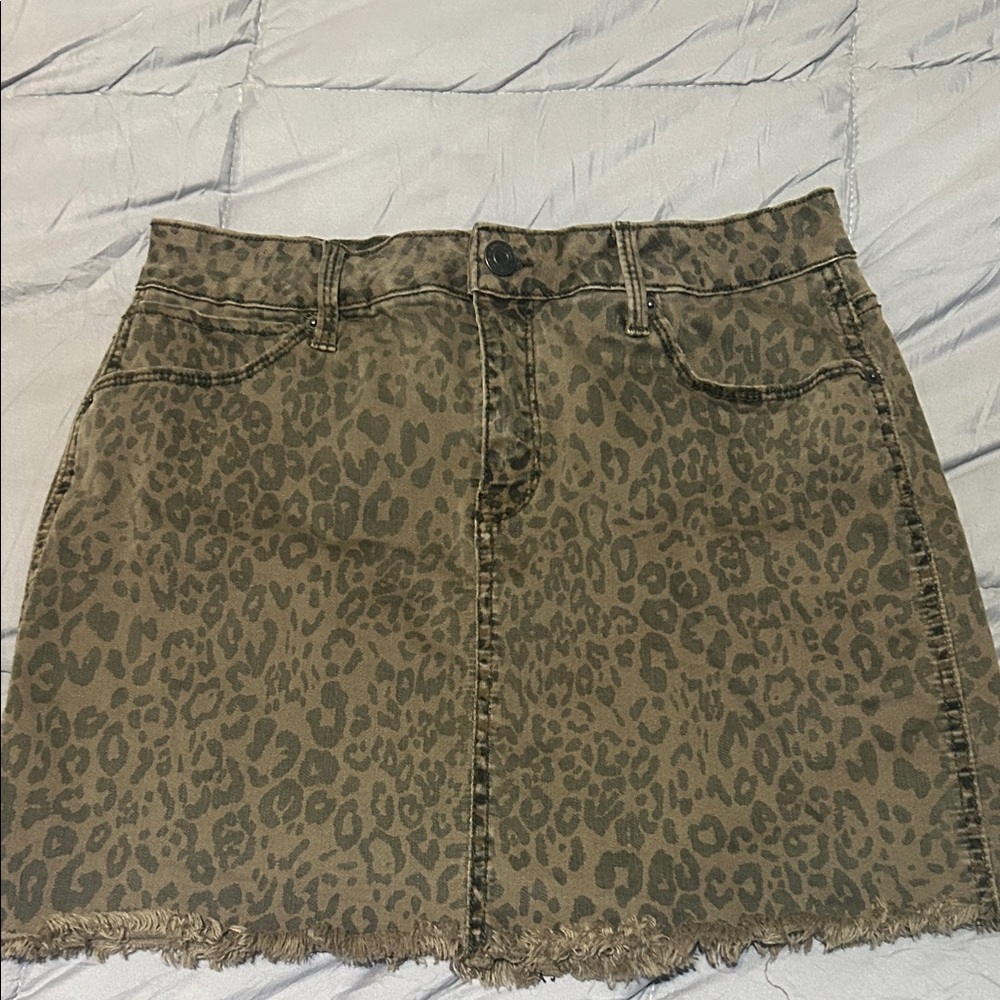 Mudd Animal Print Mini Skirt size 11
